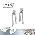 Nudo de destino joyas cristales de Swarovski pendientes pendientes